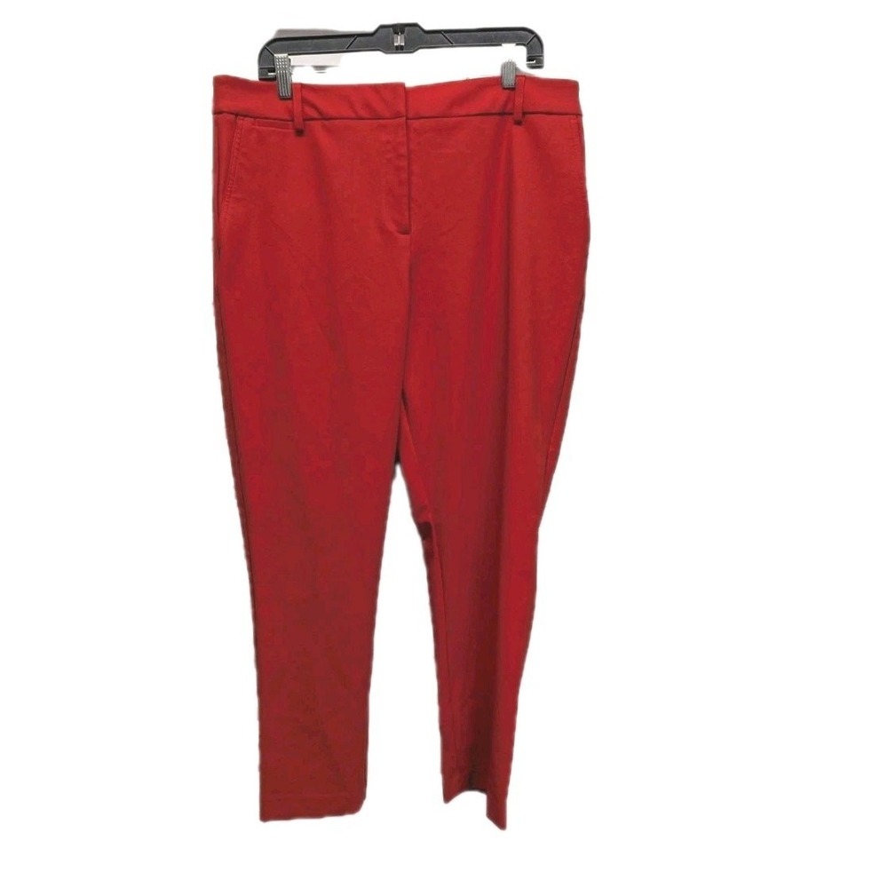 Old Money Rachel Zoe Red‎ Slim Ankle Pants Quiet Luxury 16 Office Career Preppy